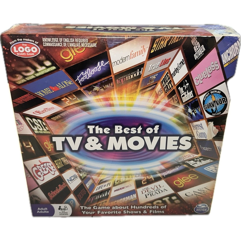 The Best Of TV &‎ Movies Board Game By Spin Master INC New Sealed